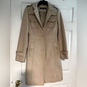 Kenneth Cole wool camel coat size 4